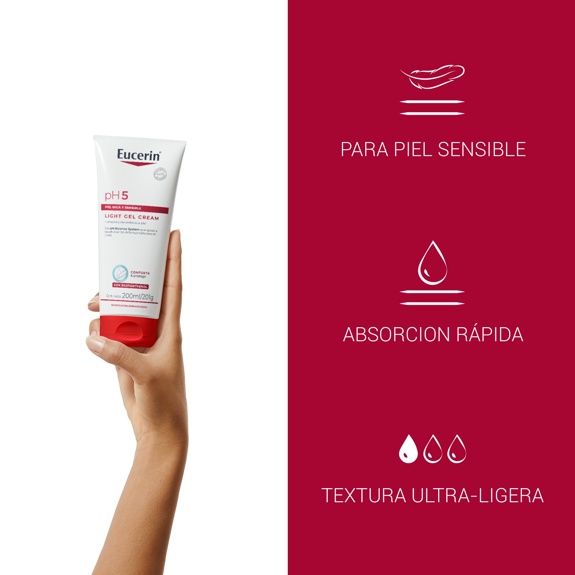pH5 Light Gel Cream Light Gel Cream para piel seca y sensible.
